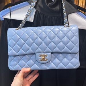 Chanel Light Blue Quilted Shoulder Bag